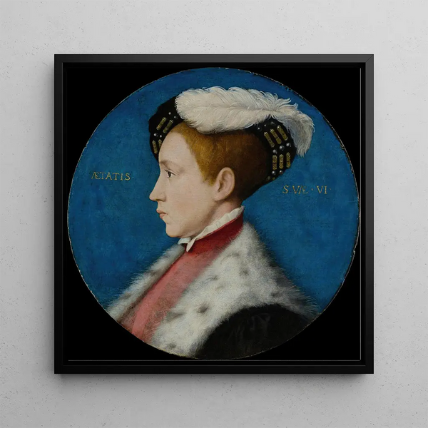 Edouard VI 1537-1553, when he was Duke of Cornwall - Hans Holbein the Younger's Workshop — framed artwork on a wall
