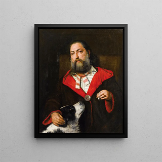 Portrait of the writer Gustave Aimard - Édouard-Hippolyte Margottet — framed artwork on a wall