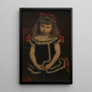 Juliette Qunel - Édouard Agneessens — framed artwork on a wall