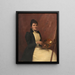 Woman painter - Édouard Alexandre Sain — framed artwork on a wall