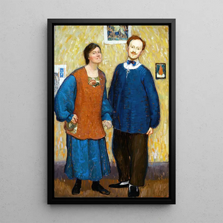 Nous ne savons pas où nous allons mais nous sommes en route - Édouard Antonin Vysekal — framed artwork on a wall