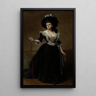 Reproduction of the painting Portrait of Countess Edmond Récop née Malher - Édouard Bernard Debat-Ponsan