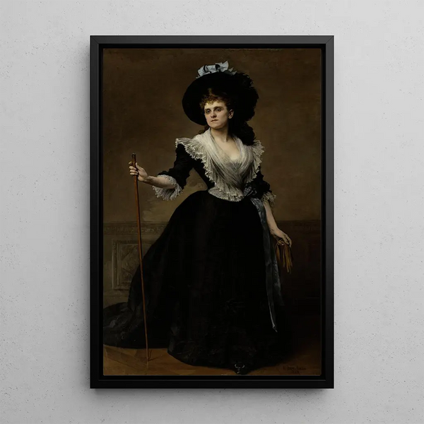Reproduction of the painting Portrait of Countess Edmond Récop née Malher - Édouard Bernard Debat-Ponsan