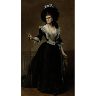 Reproduction of the painting Portrait of Countess Edmond Récop née Malher - Édouard Bernard Debat-Ponsan