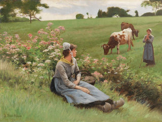 Repos dans le champ - Édouard Bernard Debat-Ponsan — artwork view