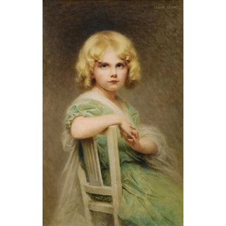 Portrait of Eva, the painter's daughter - Édouard Cabane — artwork view