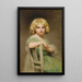 Portrait of Eva, the painter's daughter - Édouard Cabane — framed artwork on a wall