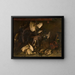 Still life with dead game - Édouard Chappel — framed artwork on a wall