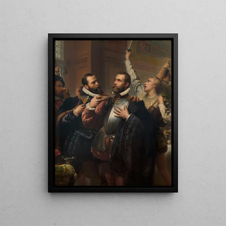L'Alliance des Nobles in 1566 - Édouard de Biefve — framed artwork on a wall