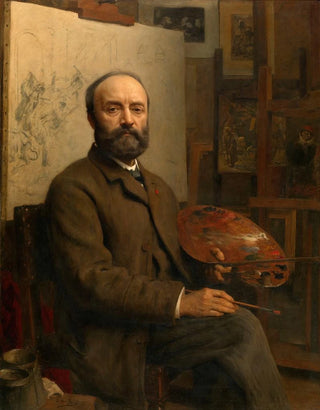 The painter Charles Verlat - Édouard de Jans — artwork view
