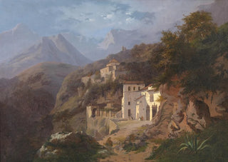 Edouard De Vigne - The Capuchin Monastery in Cava Salerno.webp
