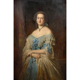 Reproduction of the painting Portrait painting of Élisabeth de Flavigny, Marquise de La Grange - Édouard Dubufe