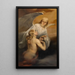 an angel bringing the body of Abel to heaven - Édouard Dujardin — framed artwork on a wall