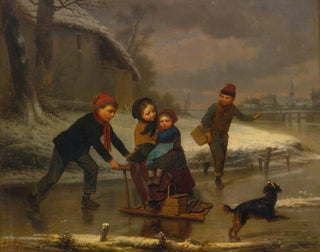 On the ice - Édouard Frère — artwork view