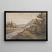 La rivière Neuve at the end of the Dardenne valley - Édouard Jean Marie Hostein — framed artwork on a wall