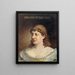 Portrait painting of Jeanne Sylvanie Arnould-Plessy 1819-1897 member of the Comédie-Française - Édouard Toudouze — framed artwork on a wall