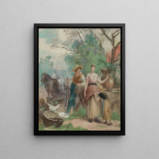 Jeunesse - Édouard Vimont — framed artwork on a wall
