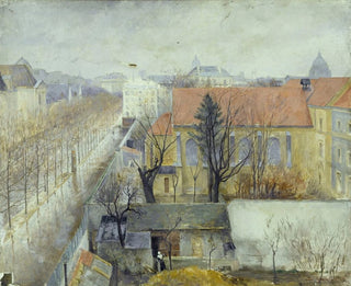 The House of Refuge of the Good Shepherd seen from Denfert-Rochereau Square - Édouard Zawiski — artwork view