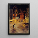 La Place Blanche et le Moulin Rouge - Édouard Zawiski — framed artwork on a wall