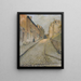 La rue Cortot à Montmartre vue de la rue des Saules - Édouard Zawiski — framed artwork on a wall
