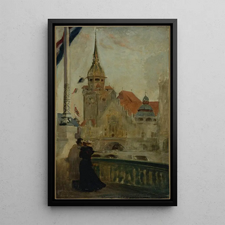 The German Pavilion at the 1900 Universal Exhibition - Édouard Zawiski — artwork view