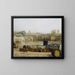 View of the jetty of Île Saint-Louis, morning effect - Édouard Zawiski — framed artwork on a wall