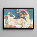 Scene in the boudoir - Eduard Adrian Dussek — framed artwork on a wall