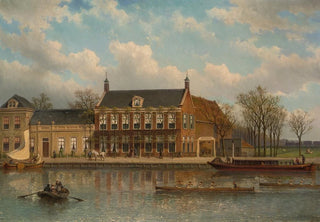 L'Amstel near the Lokhorst inn - Eduard Alexander Hilverdink — artwork view