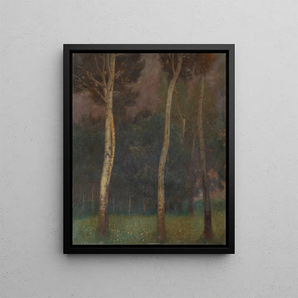 Landscape painting of Lower Austria - Eduard Ameseder — framed artwork on a wall