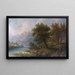 Landscape Painting of Styria - Eduard Böhm — framed artwork on a wall