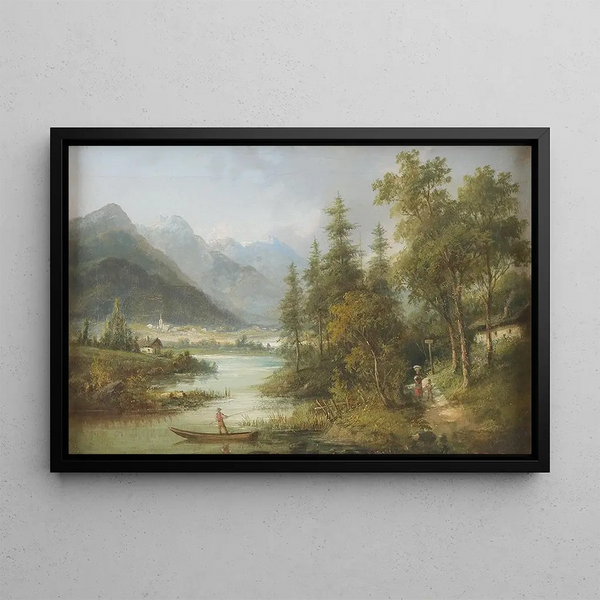 Partie en Haute-Styrie - Eduard Böhm — framed artwork on a wall