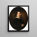 Self-portrait - Eduard Ender — framed artwork on a wall