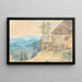 View of the Mountainous Landscape - Eduard Friedrich Leybold — framed artwork on a wall