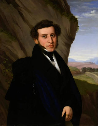 Portrait Painting of Sam Ehrenstamm - Eduard Friedrich Leybold — artwork view