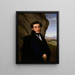 Portrait Painting of Sam Ehrenstamm - Eduard Friedrich Leybold — framed artwork on a wall