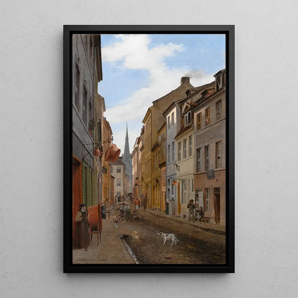 Reproduction of the painting Parochialstrasse in Berlin - Eduard Gaertner