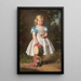 Portrait of Eva Maria von Richthofen at five years old - Eduard Geselschap — framed artwork on a wall