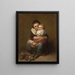 Les deux sœurs - Eduard Geselschap — framed artwork on a wall