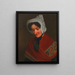 Portrait painting of the presumed mother of the painter - Eduard Gurk — framed artwork on a wall