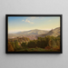 View of Weinheim on the Bergstraße - Eduard Gustav Gleim — framed artwork on a wall