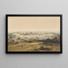 Jerusalem from the Mount of Olives - Eduard Hildebrandt — framed artwork on a wall
