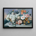 Flower and Fruit Painting - Eduard Hirschler — framed artwork on a wall
