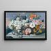 Flowers and Fruits - Eduard Hirschler — framed artwork on a wall