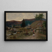 Landscape Painting around Volovec - Eduard Hrik — framed artwork on a wall