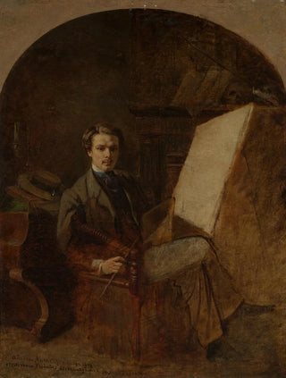 Eduard Hunziker - Selbstbildnis vor der Staffelei.webp