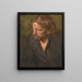 Portrait of a Man - Eduard Karl Franz von Gebhardt — framed artwork on a wall