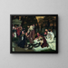 The Resurrection of Lazarus - Eduard Karl Franz von Gebhardt — framed artwork on a wall