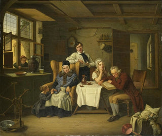 Reading the Bible - Eduard Karl Gustav Lebrecht Pistorius — artwork view