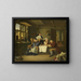 Reading the Bible - Eduard Karl Gustav Lebrecht Pistorius — framed artwork on a wall