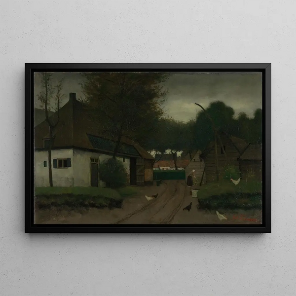 Farm - Eduard Karsen — framed artwork on a wall